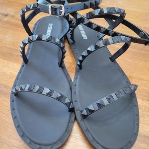 Steve Madden sandles size 10 black